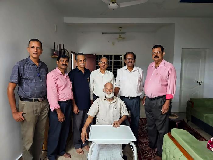 Leaders of the Brethren Church, Kalamassery, visiting Mr. T.A. Pathrose Tholanikunnel