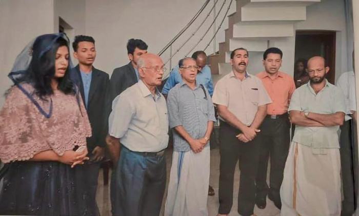 Mr. T.A. Pathrose Tholanikunnel at a family gathering